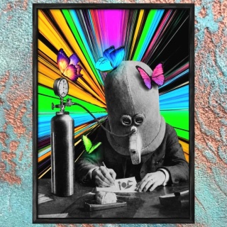 KALEJDOSKOP – plakat w czarnej ramie 50 × 70 cm | Pan Starszy