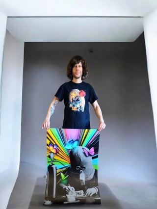 KALEJDOSKOP – duży plakat psychodeliczny 70 × 100 cm | Pan Starszy