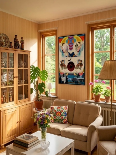 Duży plakat 70x100 surrealistyczny kolaż pop art geometria retro samochód – ŚWIAT FANTAZJI