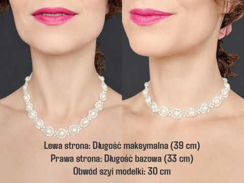 Naszyjnik z Pereł i Kamienia Księżycowego - Łabędź